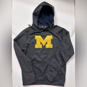 Grey M for Michigan hoodie size small